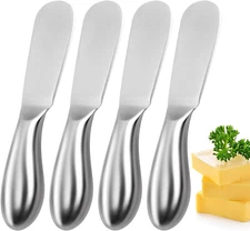 Butter Knife Butter Spreader Knives 4 PCS Stainless Steel Cheese Butter Sprea...