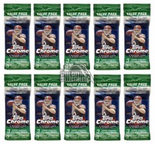 2014 Topps Chrome Football Value Pack 10-Pack Lot