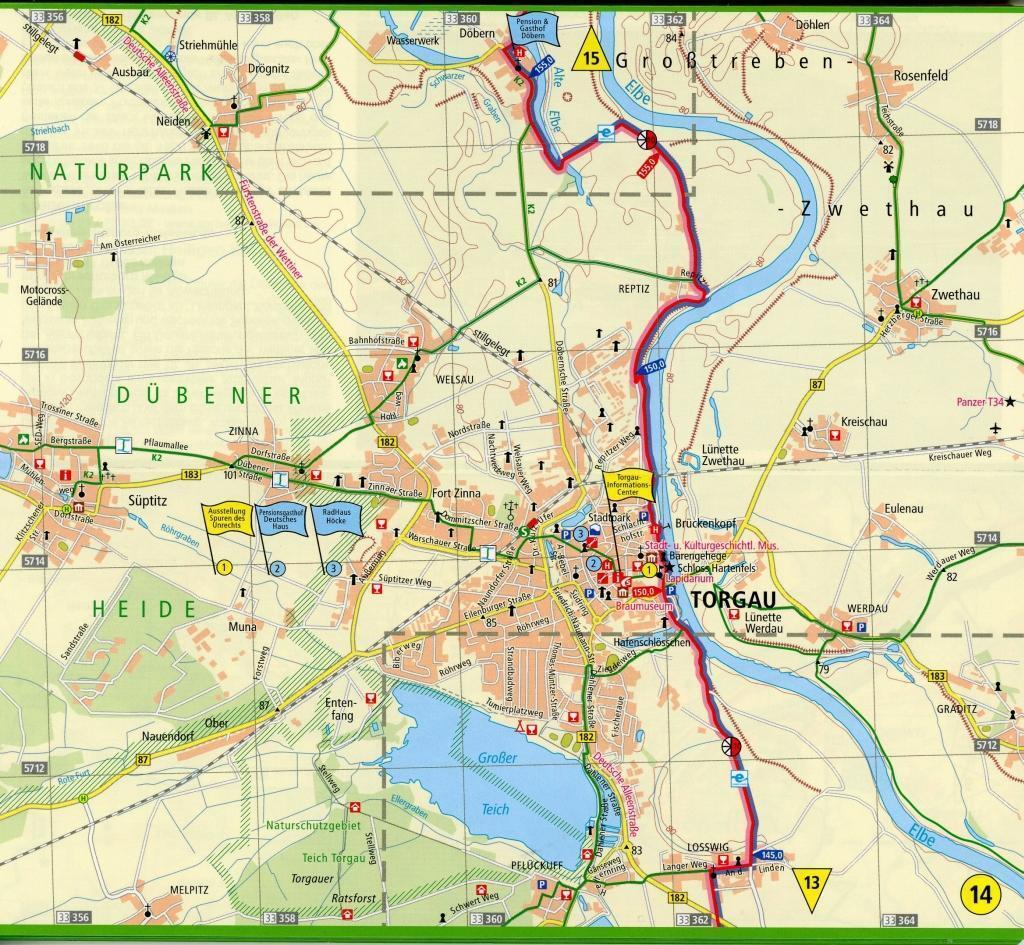 Thumbnail - Elberadweg 1, Bad Schandau - Dessau 1 : 50 000 | (land-)karte |