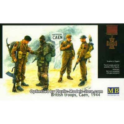 BRITISH TROOPS CAEN 1944 COMMANDOS (4 figures) 1/35 MASTER BOX 3512 DE