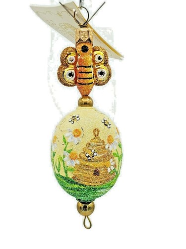 Patricia Breen Kinley Kinetics Sweet as Honey Spring Bees Flowers Tree Ornament - Picture 1 of 6