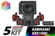SSV Works '20-'24 Kawasaki KRX 1000 2-Seater V-Spec 5-Speaker Audio-Kit With JVC