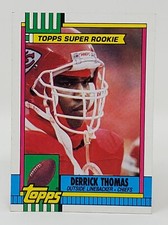 1990 Topps # 248 DERRICK THOMAS SUPER ROOKIE Kansas City Chiefs Alabama HOF