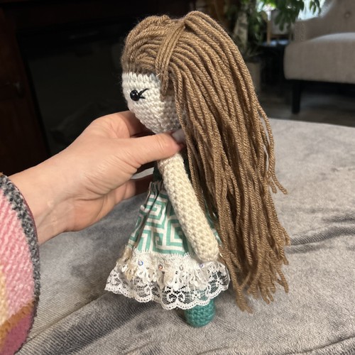 Crochet Doll/ Amigurumi doll/Crochet Girl doll/ Handmade Stuffed Dolls/Soft toy - Picture 2 of 5