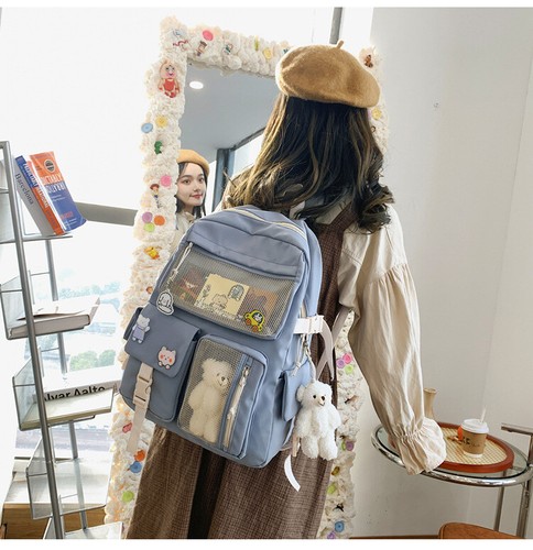 Large Girl Teens Cute Student kawaii Backpack Cartoon College School Bag Women - Picture 31 of 51