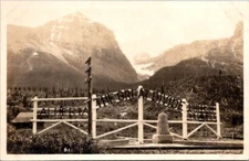 RPPC Postcard Rocky Mountain Continental Divide Alberta British Columbia   20222