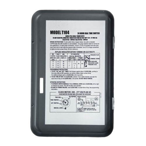 24 Stunden elektromechanische Zeitschaltuhr 208-277 Volt 40 Amp DPST für Paragon 4004-71 - Bild 2 von 6