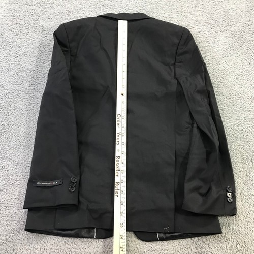 John Varvatos Blazer Boys 16 R Wool Black Sport Coat Jacket Casual Youth Kids - Picture 6 of 12