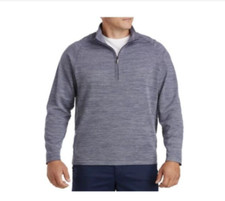 NWT Tommy Bahama Medium Play Action 1/2 Zip Pullover shirt long sleeve blue