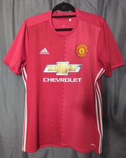 Adidas - Manchester United - 2016/17 - Home Football Shirt - Mens - Large
