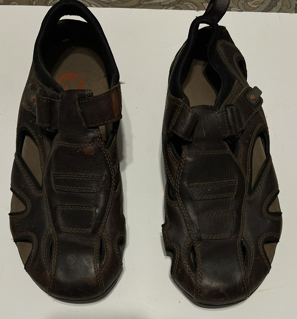 Sandalo Merrell portellone in legno di sequoia. Taglia 10. Us intime ottimeioni