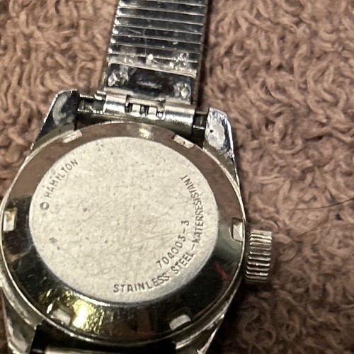 VTG Hamilton Watch Women Date Automatic Round Runs. W-1 - Picture 5 of 10