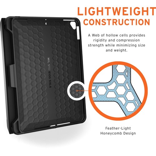 UAG Scout Folio Cover Case for Apple iPad 10.2 Screen Tablet 9th Gen Black Slim - Picture 5 of 10