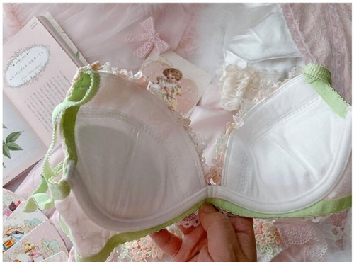 Lingerie Japanese Sexy Push Up Bra Panty Set Floral Lace Underwear Embroidery - Bild 4 von 15