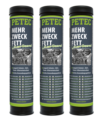 3x PETEC Lithium Mehrzweckfett Kartusche 400g Longlife Schmierfett - 94444 - Bild 3 von 3