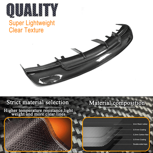 Spoiler diffusore posteriore in carbonio per Tesla Model S 2012-2015 - Foto 7 di 10