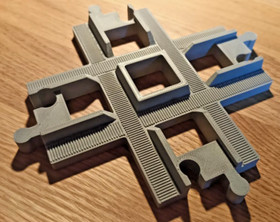 For Lego Duplo Train Track Crossing Crossover-  90 Degree Junction Gray TWO PACK