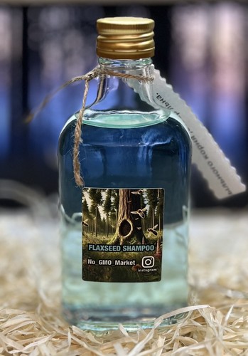 100% Natural Flaxseed Shampoo & Gel Wash Beauty & Healthy Hair FREE-CHEMICAL