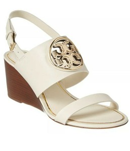 tory burch white and gold sandals