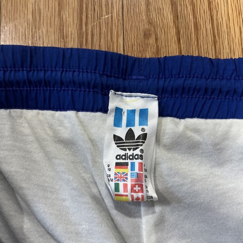 Vintage 90s Adidas Blue /Whites Windbreaker Track Pants Size XL - Picture 4 of 5