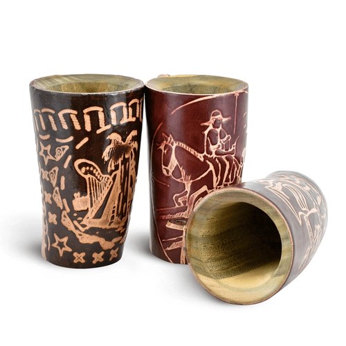 Mate becher, Teetasse, Set Guampa Palo Santo  + Bombilla - Bild 9 von 9