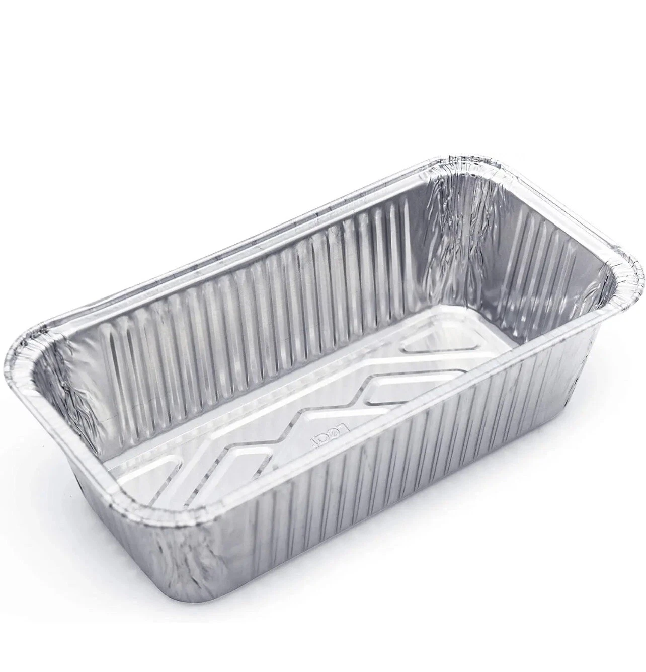 100 Pk Aluminum Foil Loaf Pans 2Lb Disposable Bake Premium Bread Tins Container
