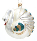 Vintage Kurt S. Adler Polonaise Swan 1997 Glass Christmas Ornament