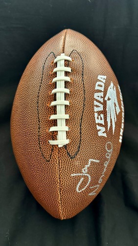 JAY NORVELL SIGNED "NEVADA GRIT" FOOTBALL- NEVADA WOLF PACK FOOTBALL - Picture 5 of 9