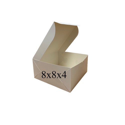 White Folding Cardboard Cake Box / Cupcake Boxes /Wedding / Birthday - ALL SIZES - Picture 15 of 17