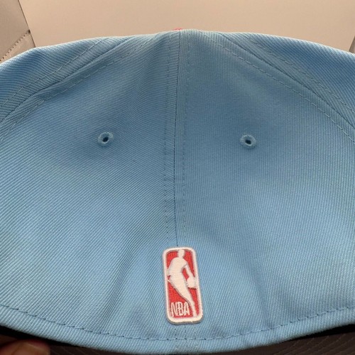 New Era 59Fifty Chicago Bulls Light Blue/Red Fitted Hat Size 7/8 Hat - Picture 3 of 5