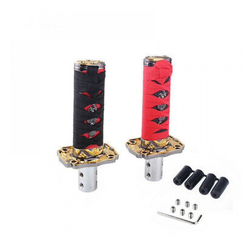 4" 10cm Universal Black Samurai Sword Shift Knob Shifter Katana Metal Racing JDM - Picture 2 of 11