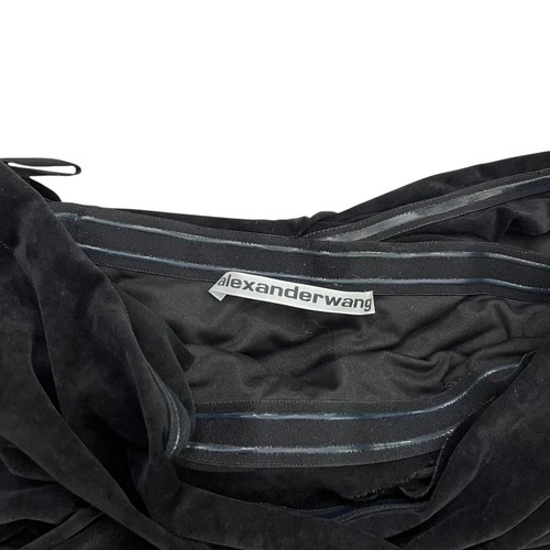 Alexander Wang Velvet Interwoven Off Shoulder Bodycon Mini Dress Black Size XS - Bild 4 von 10
