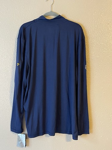 Men’s 2XL NWT St. Louis Blues Fanatics Authentic Pro Off Ice 1/4 Zip Jacket Navy - Picture 7 of 9