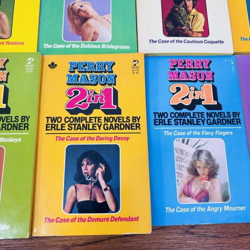 Lot 10 X 2in1 Erle Stanley Gardner Paperbacks PERRY MASON - (20 Titles Total) - Picture 5 of 13