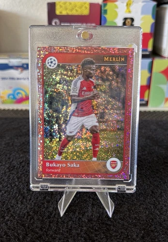Topps Merlin UEFA Club Competitions 2024-25 Bukayo Saka Arsenal #7 UCL