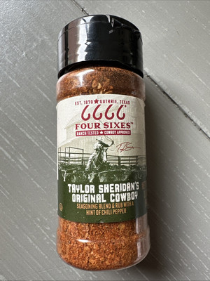 Four Sixes Taylor Sheridan's Original Cowboy Seasoning Blend & Rub, 3.3 oz