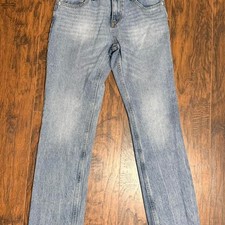 RETRO Levi's 511 Slim Boys Size 16 Regular 28x28 Youth Blue Wash Denim Jeans