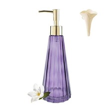 Glass Soap Dispenser with Pump, Countertop Soap Dispenser for Bathroom and Ki...