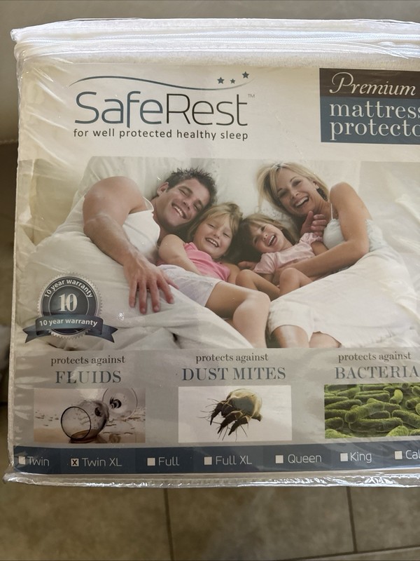 SafeRest Twin XL (Extra Long) Classic Plus Mattress Protector, Waterproof