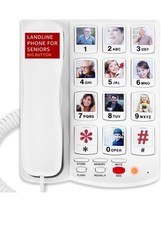 Big Button Phone for Seniors, Uvital Senior Landline Phones for Elderly