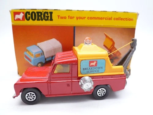VINTAGE CORGI TOYS 477 LAND ROVER BREAKDOWN TRUCK IN ORIGINAL BOX 1973