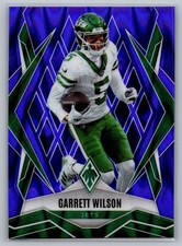 2025 Panini Phoenix #52 Garrett Wilson Purple Seismic Prizm #/49