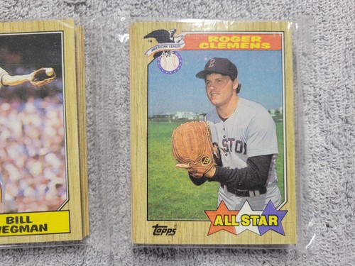 1987 Topps Baseball Rack Pack 49 Cards Roger Clemens Mike Schmidt On Front - Picture 4 of 8