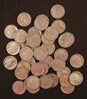 Roll of 40-1913-P Type 1 (On Mound) Buffalo Nickels with Nice Appearances - N/D