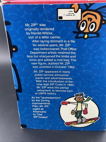 Bosley Bobbers 2003 USPS Mr Zip Mailman Bobblehead In Damaged Box See Pics - Picture 9 of 15