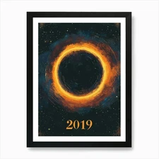 Aihrgdesign A Cosmic Science Poster Framed Wall Art Poster Canvas Print Picture