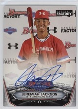 2017 Bowman Draft Under Armour All-America Game /199 Jeremiah Jackson Auto 0n2k