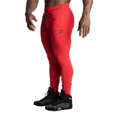 GASP Tapered Joggers Chili Red Sporthose Herren Bodybuilding Wear 