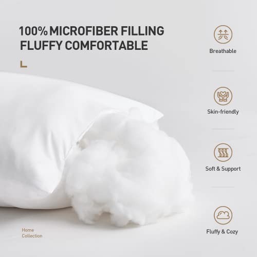 Acanva 20 x 20 Premium Polyester Stuffer quadratische Form Schein Werfen Kisseneinsätze, - Bild 2 von 7