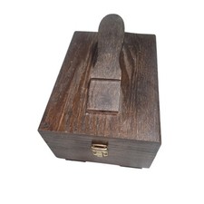 VINTAGE KIWI EUC OAK SHOE SHINE KIT BOX